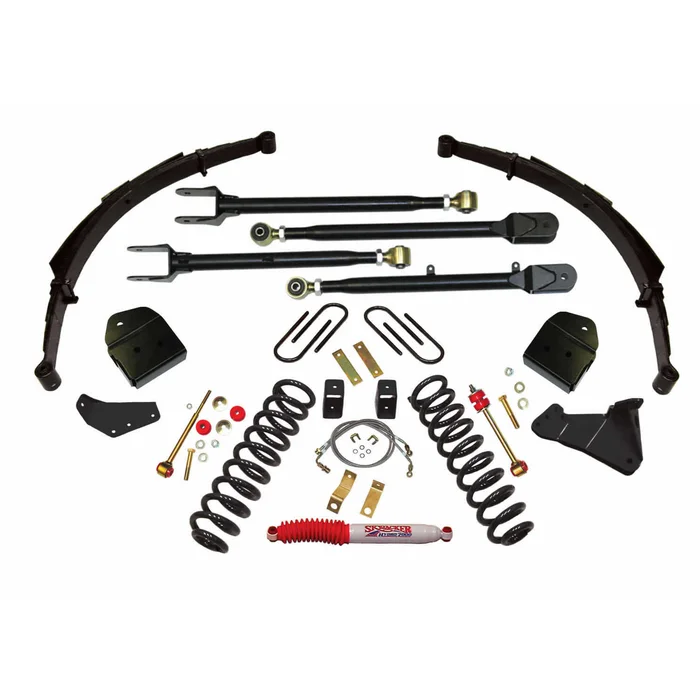 SkyJacker 05-07 Ford F-250 Super Duty 4in. Lift Kit 4-Link Conversion – F54524KS