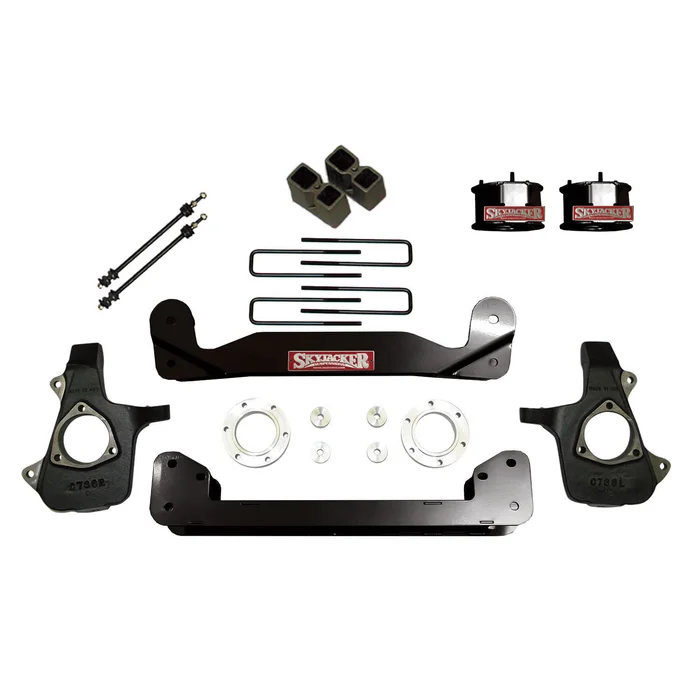 SkyJacker 14-16 Silverado/Sierra 1500 For Use w/Steel Steering Knuckles/Control Arms 4in. Lift Kit – C14460PK