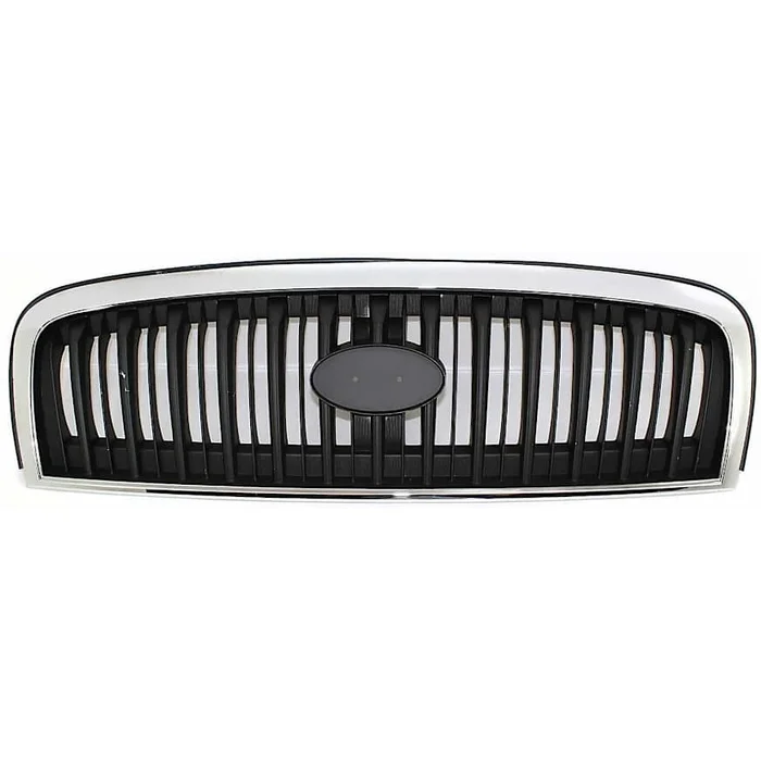 SONATA 02-04 GRILLE, Chrome Shell/Painted Black Insert