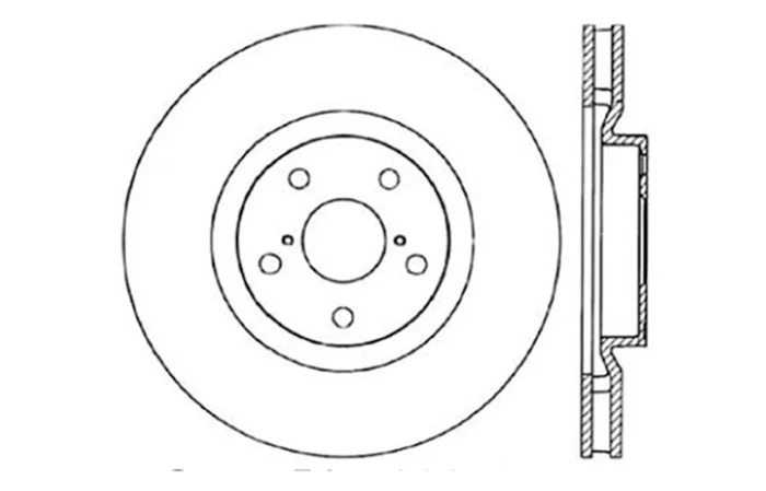 StopTech 93-98 Toyota Supra Turbo Drilled Right Front Rotor