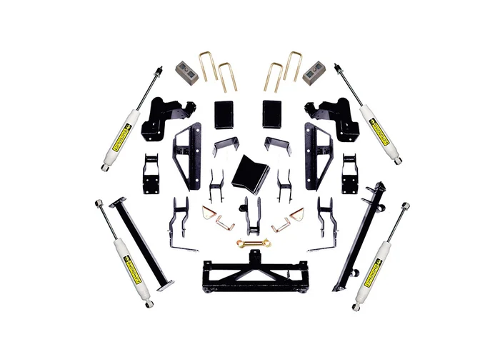 SuperLift 6″-7.5″ Adj Lift Kit-01-08 Silv/Sierra 2500/3500 4WD-Bracket Kit w SL Shocks – K309