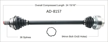 Surtrak® AD-8157 CV Axle Shaft