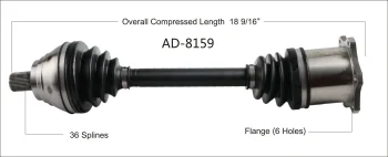 Surtrak® AD-8159 CV Axle Shaft