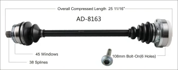 Surtrak® AD-8163 CV Axle Shaft