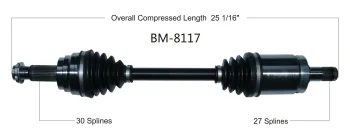 Surtrak® BM-8117 CV Axle Shaft