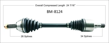 Surtrak® BM-8124 CV Axle Shaft