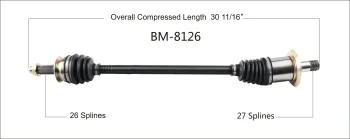 Surtrak® BM-8126 CV Axle Shaft
