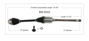 Surtrak® BM-8161 CV Axle Shaft