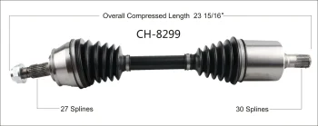 Surtrak® CH-8299 CV Axle Shaft