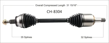 Surtrak® CH-8304 CV Axle Shaft