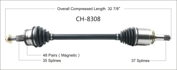 Surtrak® CH-8308 CV Axle Shaft