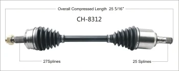 Surtrak® CH-8312 CV Axle Shaft