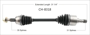 Surtrak® CH-8318 CV Axle Shaft