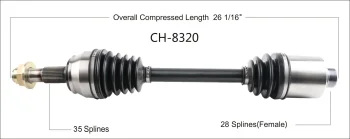 Surtrak® CH-8320 CV Axle Shaft