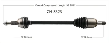 Surtrak® CH-8323 CV Axle Shaft