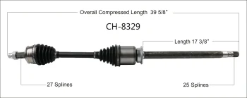 Surtrak® CH-8329 CV Axle Shaft