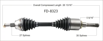Surtrak® FD-8323 CV Axle Shaft