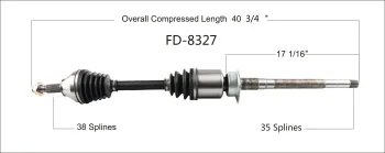 Surtrak® FD-8327 CV Axle Shaft