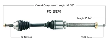 Surtrak® FD-8329 CV Axle Shaft