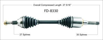Surtrak® FD-8330 CV Axle Shaft