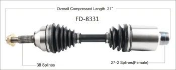Surtrak® FD-8331 CV Axle Shaft