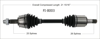 Surtrak® FI-8003 CV Axle Shaft
