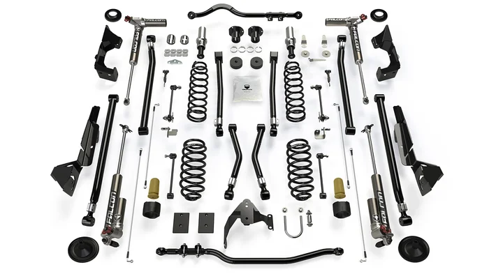 TeraFlex Jeep JK Long Arm Suspension 4 in. Alpine RT4 System & Falcon 3.3 Fast Adjust – 1234033