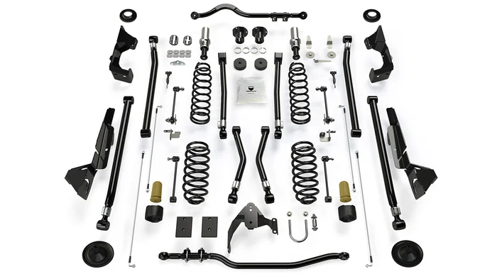 TeraFlex Jeep JK Long Arm Suspension 4 in. Alpine RT4 System No Shock Absorbers – 1334000
