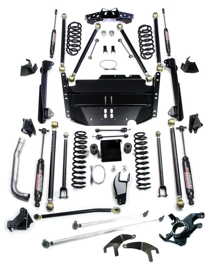 TeraFlex Jeep TJ 5 in. Pro LCG Long Flexarm Suspension System w/ High Steer & 9550 Shocks – 1249570