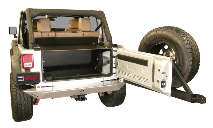 Tuffy Security Premium Cargo Enclosure – 11-13 Wrangler JK 4-Door, 14-18 Wrangler JK, Rear Seats Must Be Removed on 2-Door Models Black – 299-01
