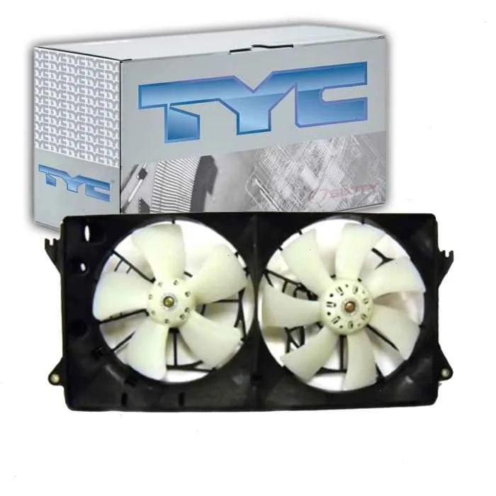 TYC Dual Radiator & Condenser Fan Assembly for 2000-2005 Toyota MR2 Spyder