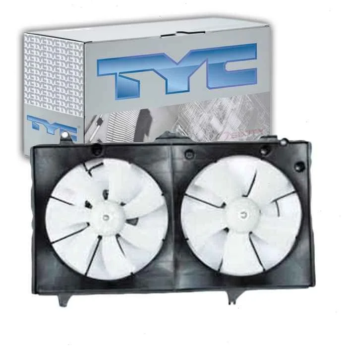 TYC Dual Radiator & Condenser Fan Assembly for 2002-2006 Toyota Camry 2.4L L4
