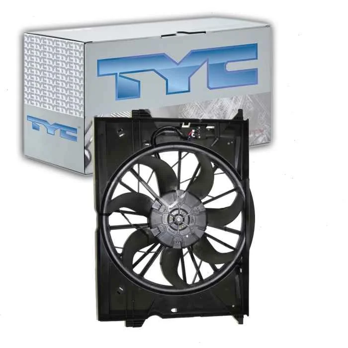TYC Dual Radiator & Condenser Fan Assembly for 2003-2006 Mercedes-Benz E500