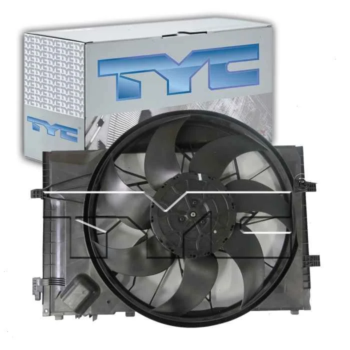 TYC Dual Radiator & Condenser Fan Assembly for 2006-2007 Mercedes-Benz C350