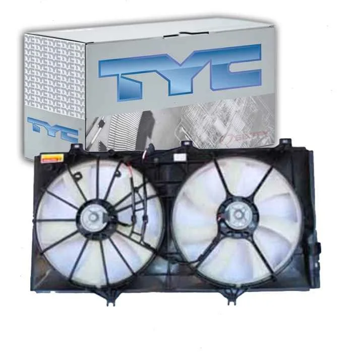 TYC Dual Radiator & Condenser Fan Assembly for 2009-2016 Toyota Venza 3.5L V6