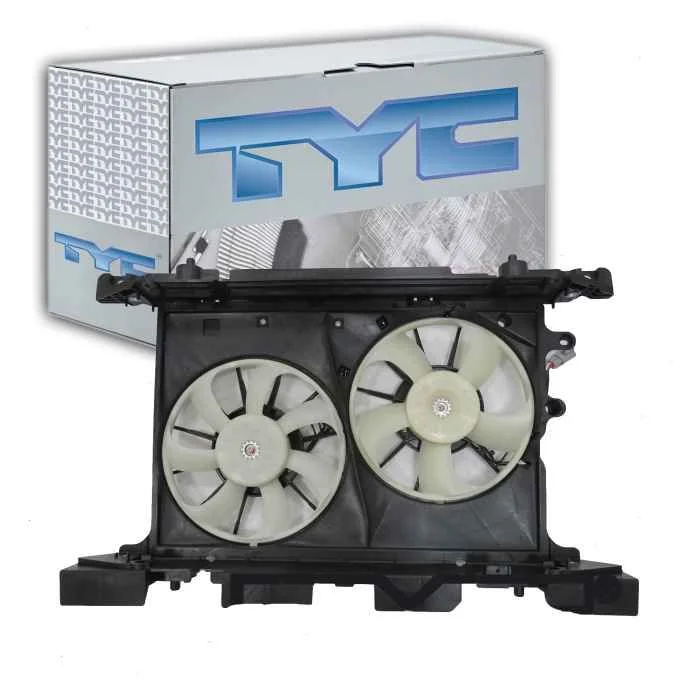 TYC Dual Radiator & Condenser Fan Assembly for 2011-2016 Scion tC