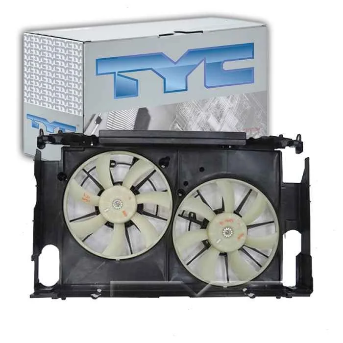 TYC Dual Radiator & Condenser Fan Assembly for 2013-2018 Toyota RAV4