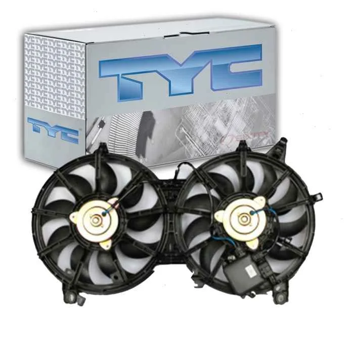 TYC Dual Radiator & Condenser Fan Assembly for 2015-2019 Infiniti Q70L 3.7L V6