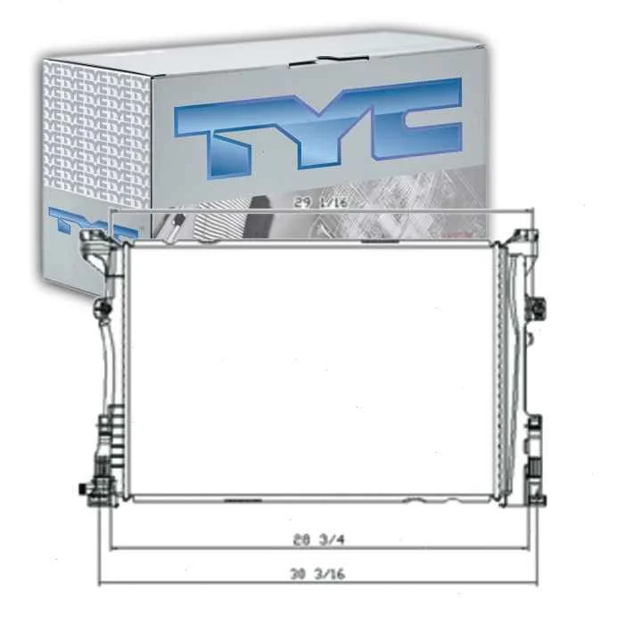 TYC Radiator for 2014-2019 Mercedes-Benz CLA250 2.0L L4