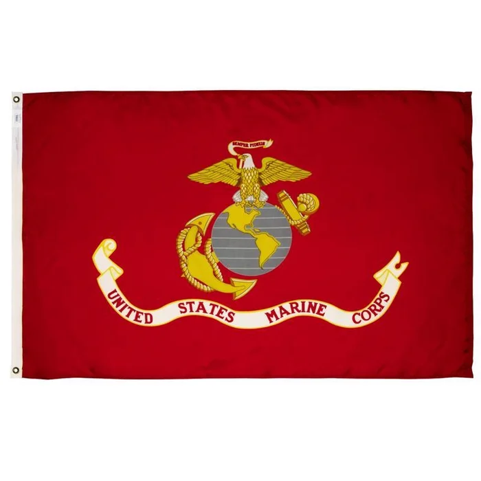 Valley Forge – BTUSMC3 – Marine Corps Military Flag 3 ft. W X 5 ft. L