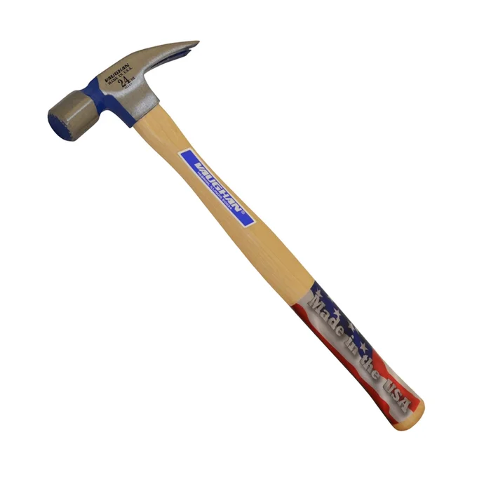 Vaughan – 505M – 24 oz. Milled Face Framing Hammer 17 in. Hickory Handle