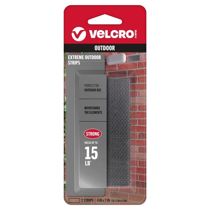 Velcro – 91373 – Industrial Strength Extreme Hook and Loop Fastener 4 in. L – 2/Pack
