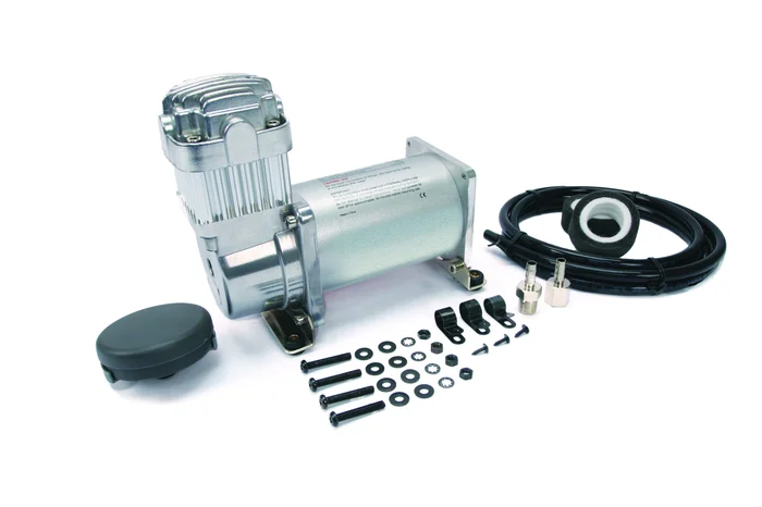 Viair 325C Silver Compressor (12V, 33% Duty, Sealed, w/o Leader Hose, w/o Check Valve) – 32534