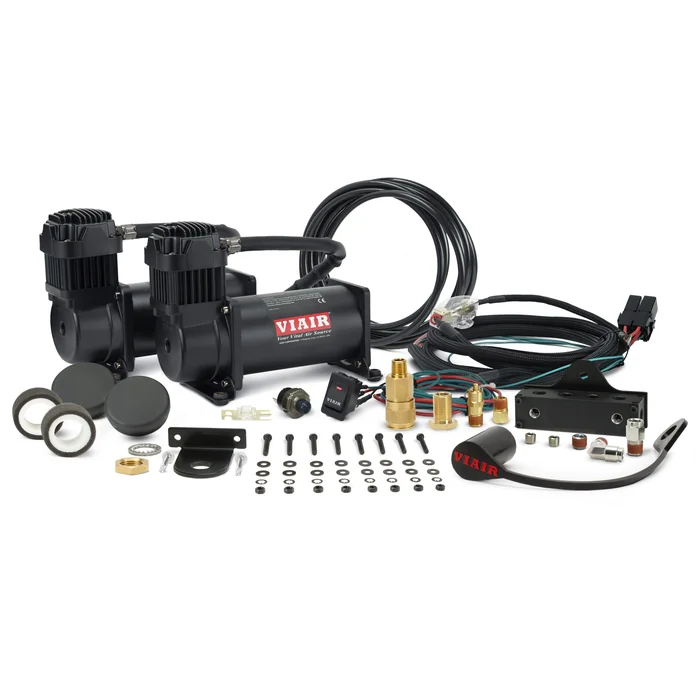 Viair Dual Stealth Black 400 Viair Mounted System, 150PSI – 400DB01