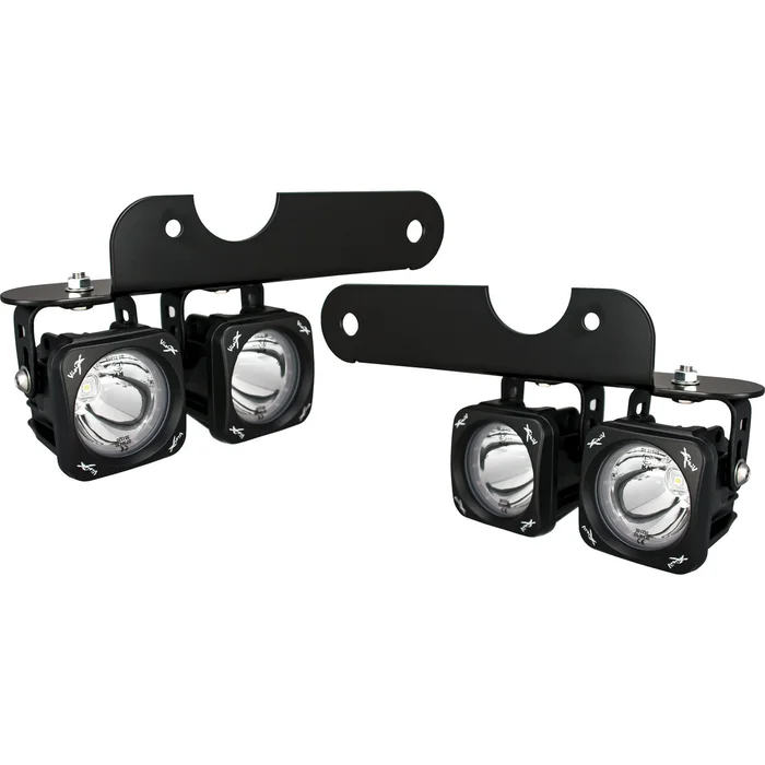 Vision X Lighting 17+ Ford Raptor LED Fog Light Kit Including 4 X XIL-OP110 Optimus Lights, Brackets And Wiring – 9906089