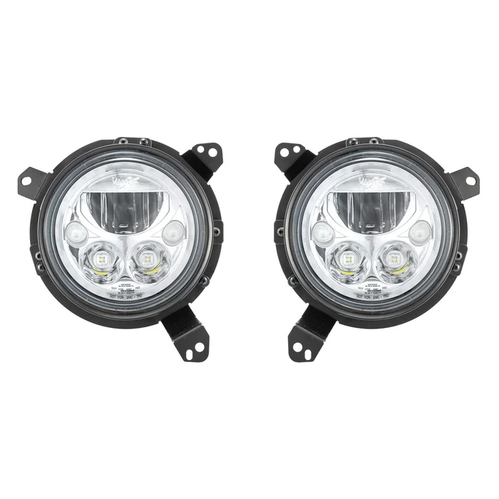 Vision X Lighting 18+ Jeep JL/JT Headlight Bright Chrome w/ White Halo – 9944487