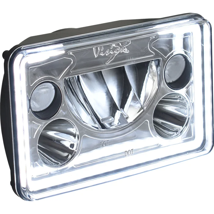 Vision X Lighting Single 4X6″ Rectangle Vx Led Headlight W/ Low-High-Halo – 9897806