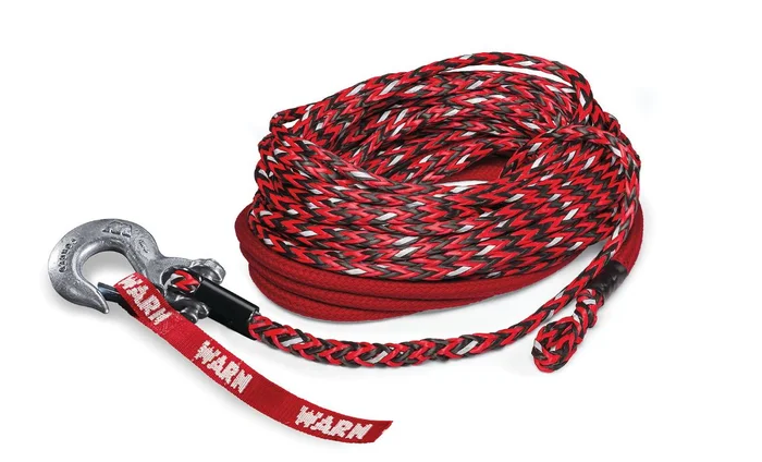 Warn Spydura Nightline 3/8″ x 80ft (9.5mm x 24.5m) Synthetic Rope Assembly with Hook – 102560
