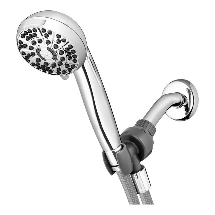 WaterPik – XAS-643E – PowerPulse+ Chrome Chrome Six settings Handheld Showerhead 1.8 gpm