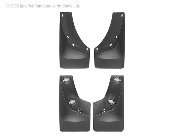WeatherTech 07 Chevrolet Silverado No Drill Mudflaps – Black